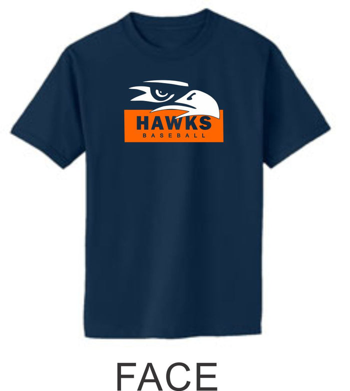 Hawks Baseball Basic Tee- 4 Designs