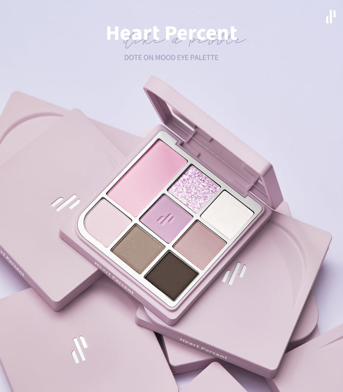 Heart Percent Dote on Mood Eye Palette 07 Cool Muse Pacets | GlamTouch UK