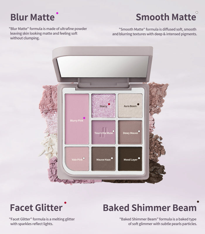 Heart Percent Dote on Mood Eye Palette 07 Cool Muse Pacets | GlamTouch UK