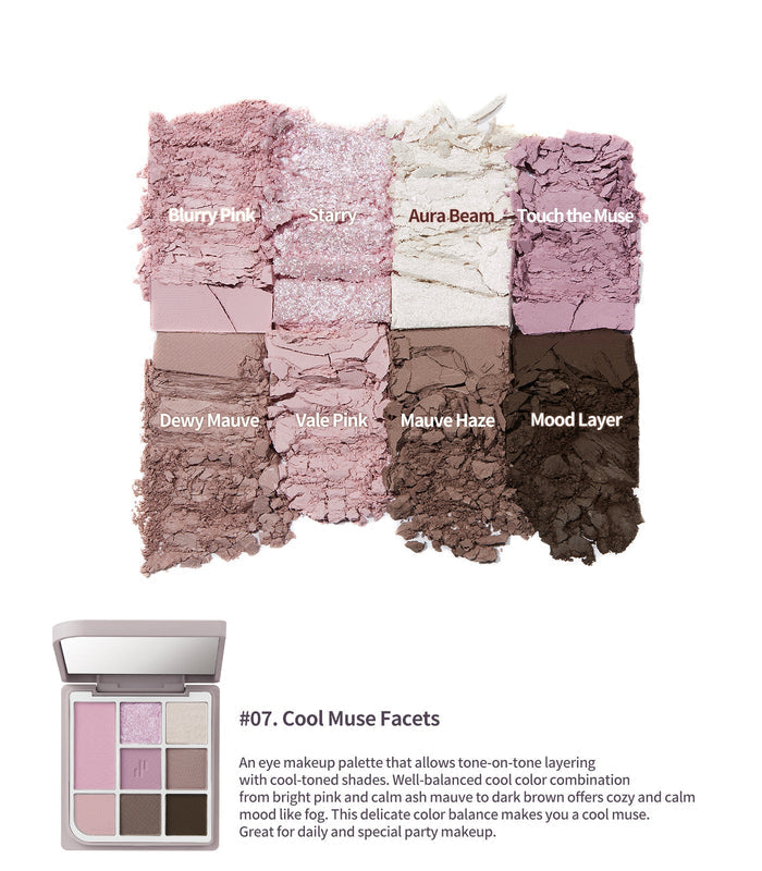 Heart Percent Dote on Mood Eye Palette 07 Cool Muse Pacets | GlamTouch UK