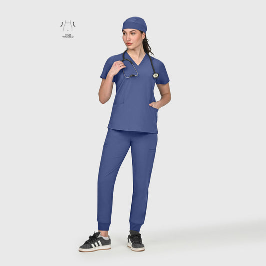 High Waisted Flex Nine-Pocket Jogger Scrub Pant
