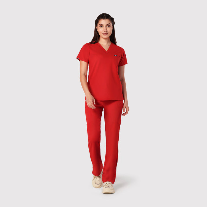 High Waisted Rise Ten-Pocket Cargo Scrub Pant