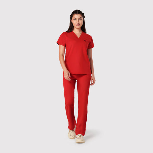 High Waisted Rise Ten-Pocket Cargo Scrub Pant