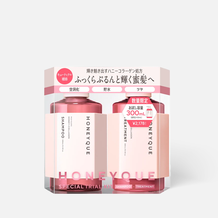 HONEYQUE Rich Gloss Honey Collagen Trial Size Kit 300 ml + 300 ml