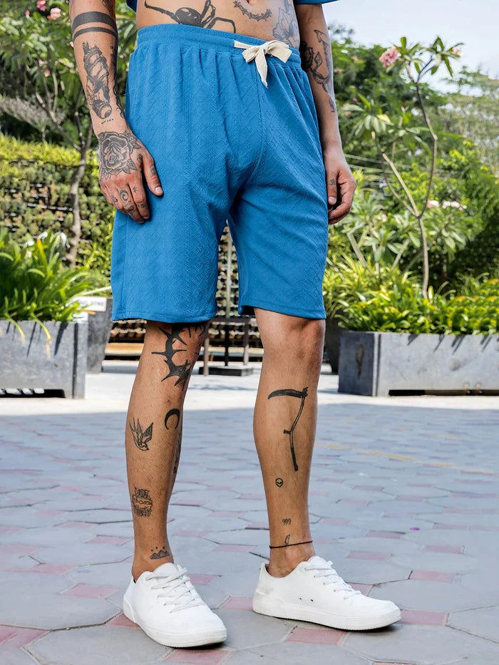 House Of Koala Blue Casual Wear Knitted All-Day Comfort Shorts