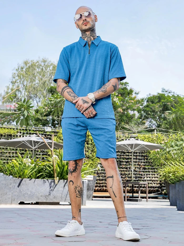 House Of Koala Blue Casual Wear Knitted All-Day Comfort Shorts