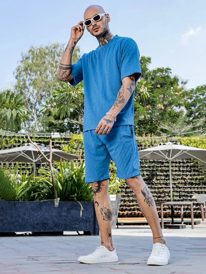 House Of Koala Blue Casual Wear Knitted All-Day Comfort Shorts