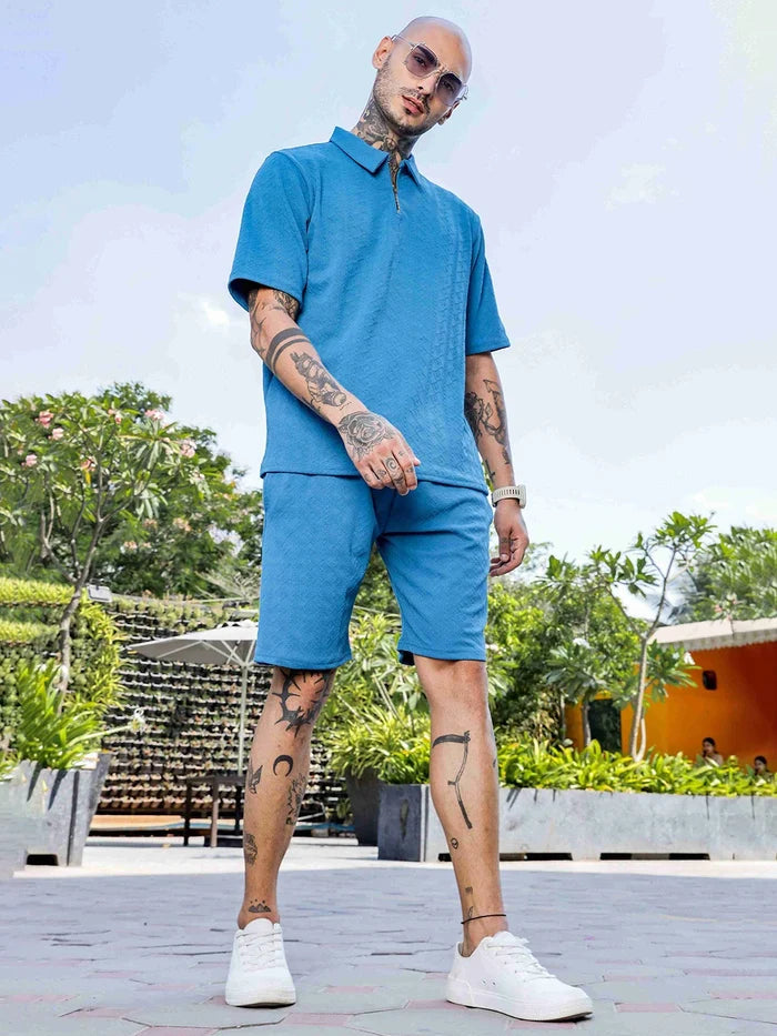 House Of Koala Blue Casual Wear Knitted All-Day Comfort Shorts