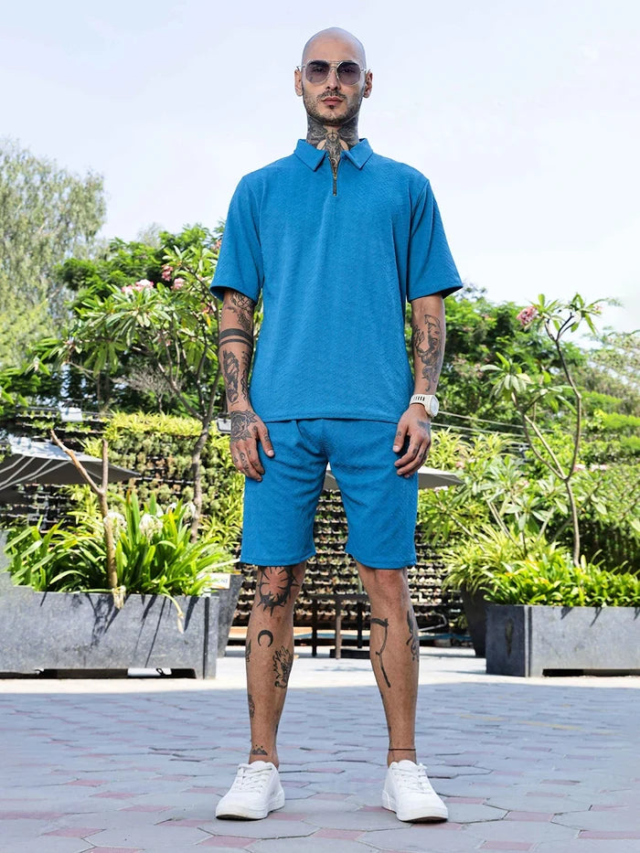 House Of Koala Blue Casual Wear Knitted All-Day Comfort Shorts