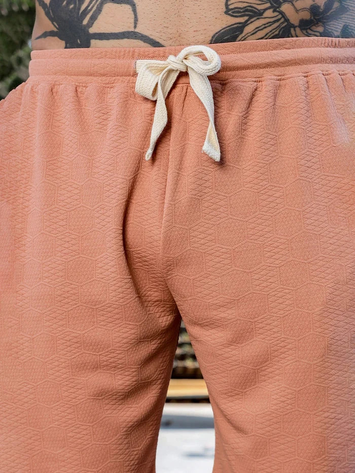 House Of Koala Brown Casual Wear Knitted All-Day Comfort Shorts