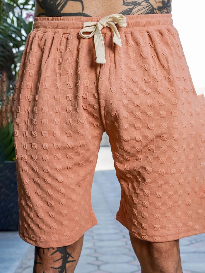 House Of Koala Brown Casual Wear Knitted All-Day Comfort Shorts