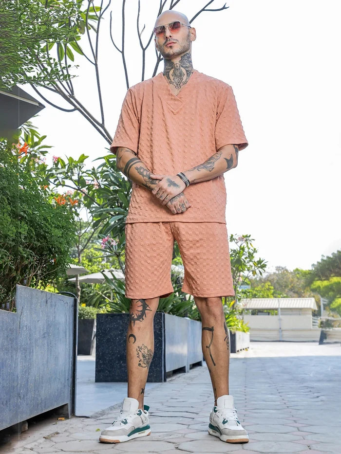House Of Koala Brown Casual Wear Knitted All-Day Comfort Shorts