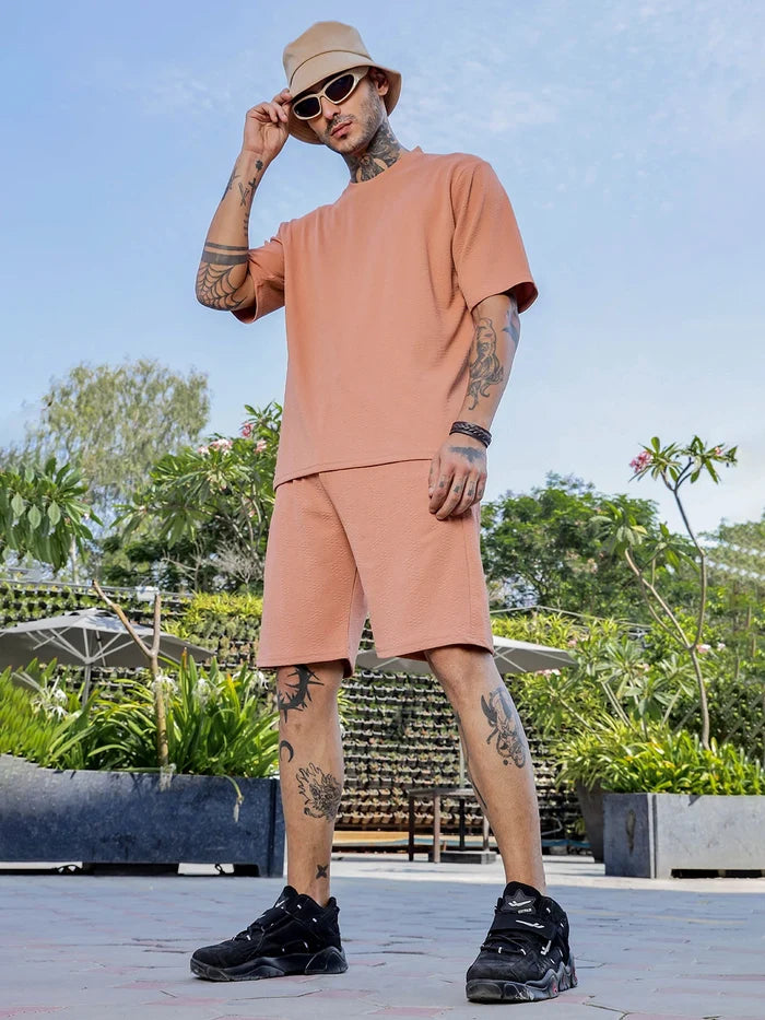 House Of Koala Brown Casual Wear Knitted All-Day Comfort Shorts
