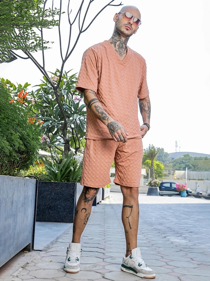 House Of Koala Brown Casual Wear Knitted All-Day Comfort Shorts