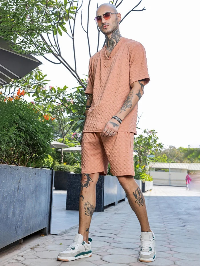 House Of Koala Brown Casual Wear Knitted All-Day Comfort Shorts