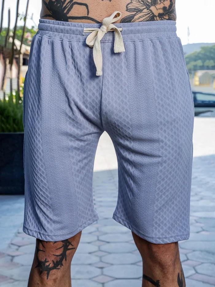 House Of Koala Grey Casual Wear Knitted All-Day Comfort Shorts