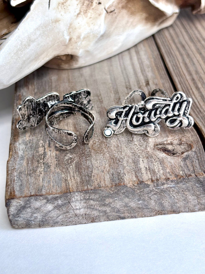 Howdy Stone Adjustable Ring