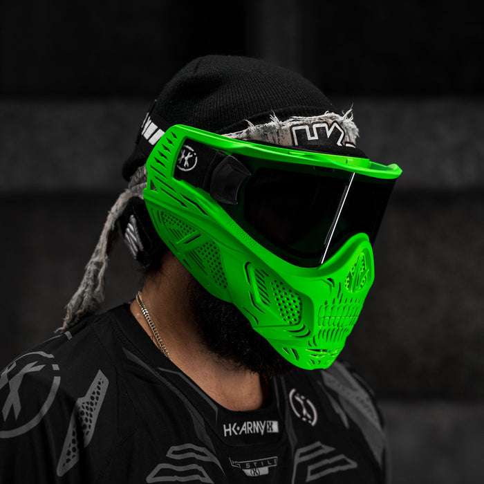 HSTL® Glowball™ Skull Goggle Neon Green w/ Smoke Lens