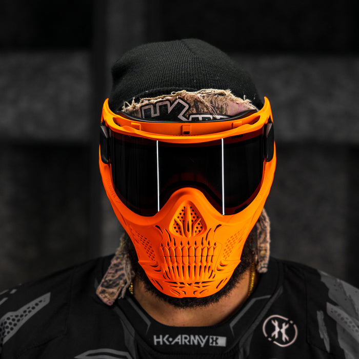 HSTL® Glowball™ Skull Goggle Neon Orange w/ Smoke Lens