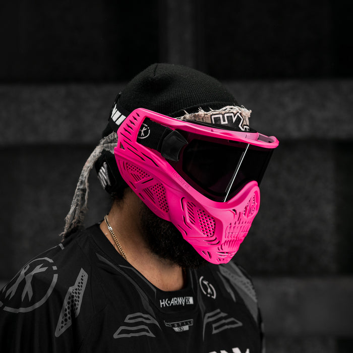 HSTL® Glowball™ Skull Goggle Neon Pink w/ Smoke Lens