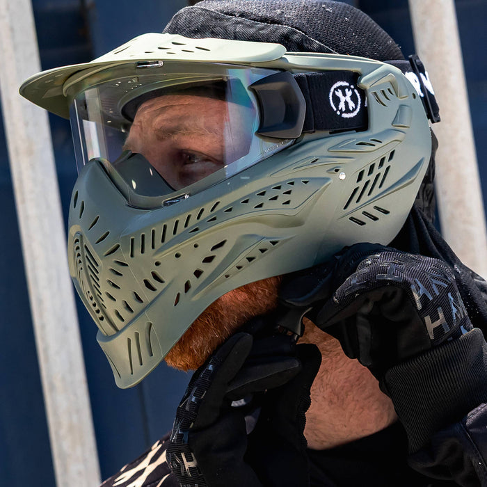HSTL Goggle Olive Clear Single Pane Lens