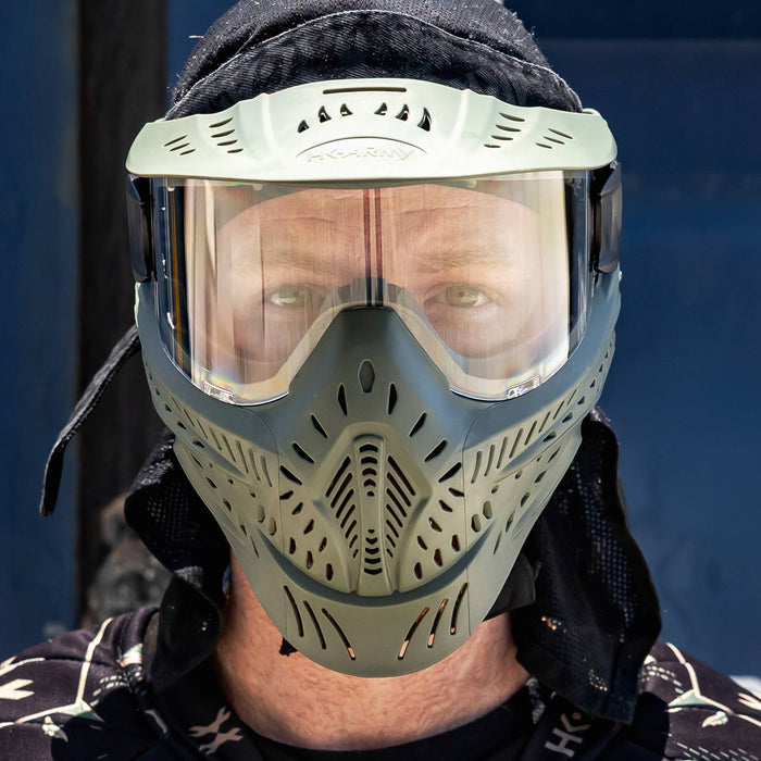 HSTL Goggle Olive Clear Single Pane Lens