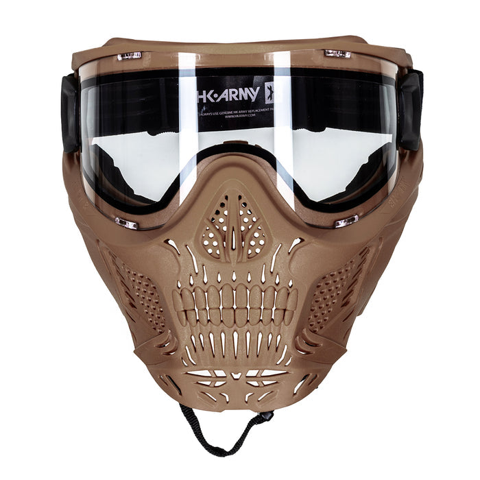 HSTL® Skull Goggle - Tan w/ Clear Lens