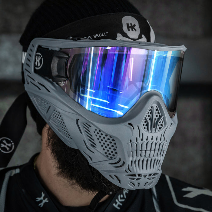 HSTL® Skull Goggle "Crypt" - Grey w/ Ice Lens