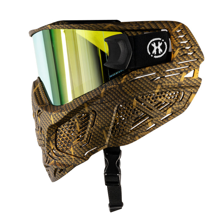 HSTL® Skull Goggle Machine Gold w/ Gold Lens