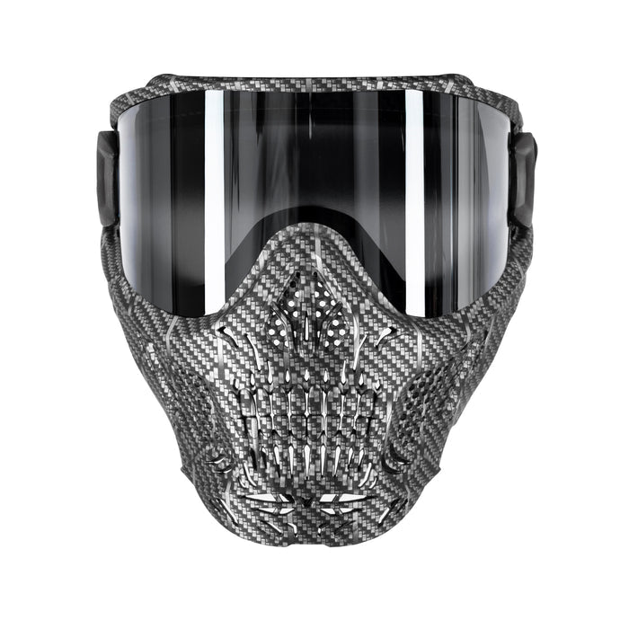 HSTL® Skull Goggle Machine Silver w/ Chrome Lens