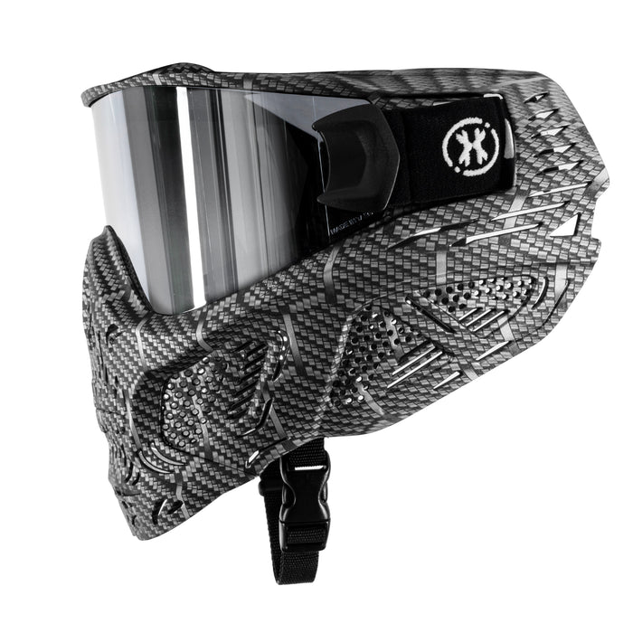 HSTL® Skull Goggle Machine Silver w/ Chrome Lens