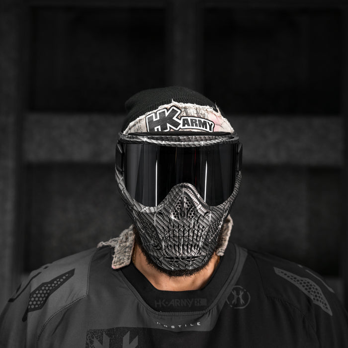 HSTL® Skull Goggle Machine Silver w/ Chrome Lens