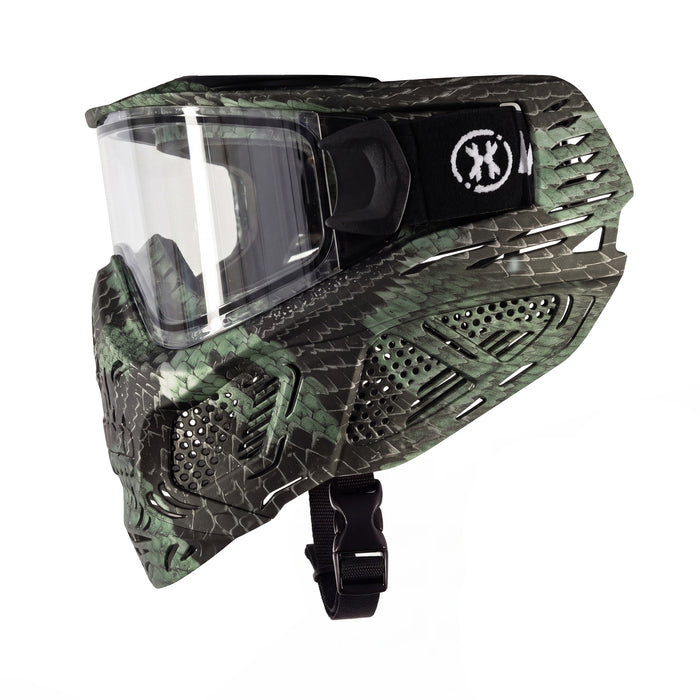 HSTL® Skull Goggle Snake Green w/ Clear Lens