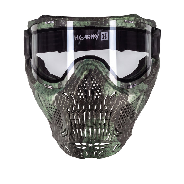 HSTL® Skull Goggle Snake Green w/ Clear Lens