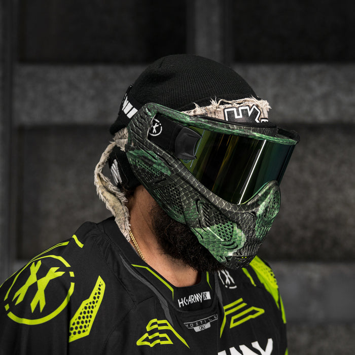 HSTL® Skull Goggle Snake Green w/ Gold Lens