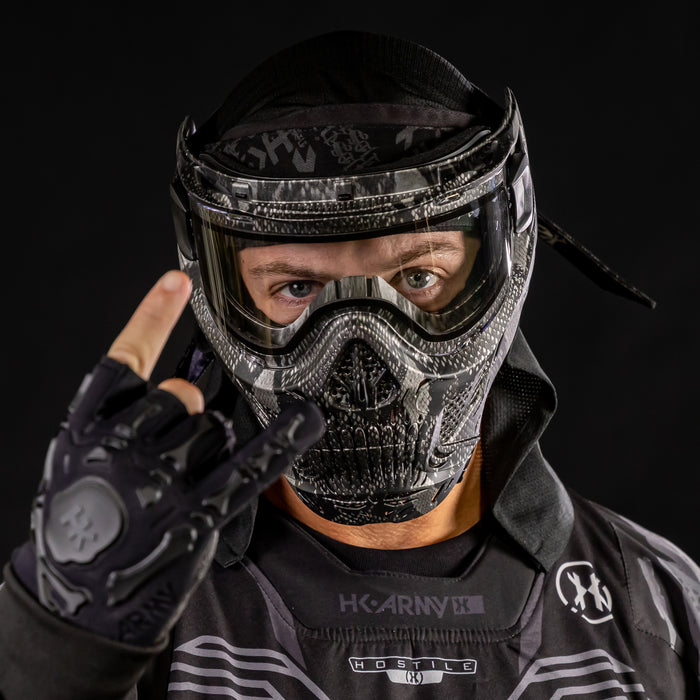 HSTL® Skull Goggle Snake Grey w/ Clear Lens