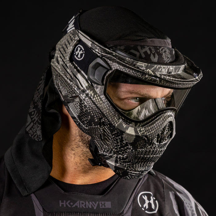 HSTL® Skull Goggle Snake Grey w/ Clear Lens