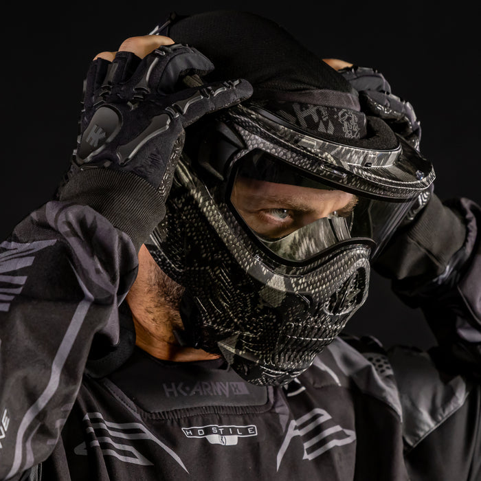 HSTL® Skull Goggle Snake Grey w/ Clear Lens