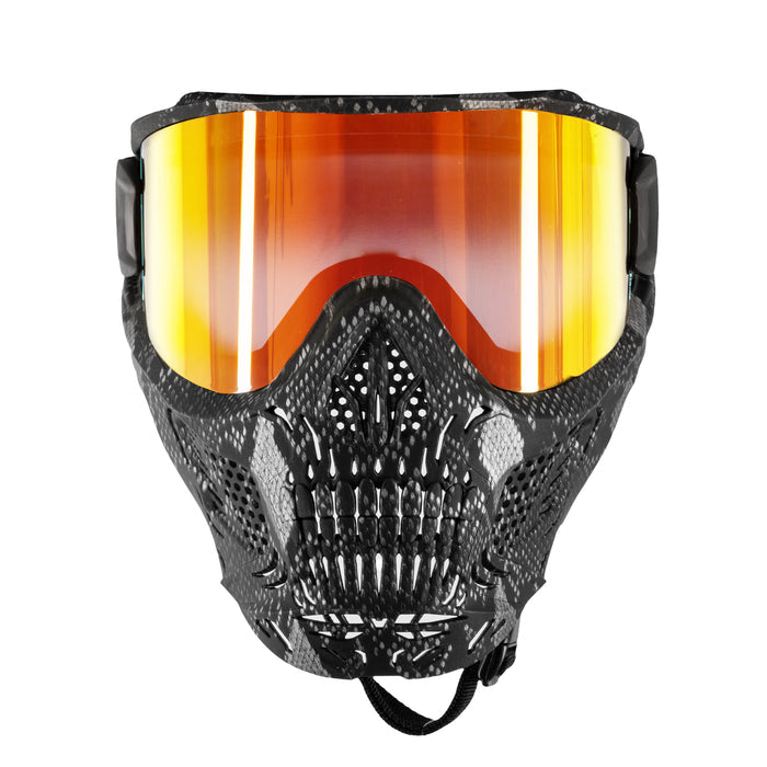 HSTL® Skull Goggle Snake Grey w/ Fire Lens