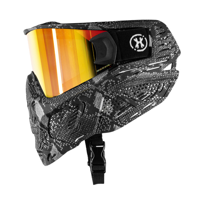 HSTL® Skull Goggle Snake Grey w/ Fire Lens