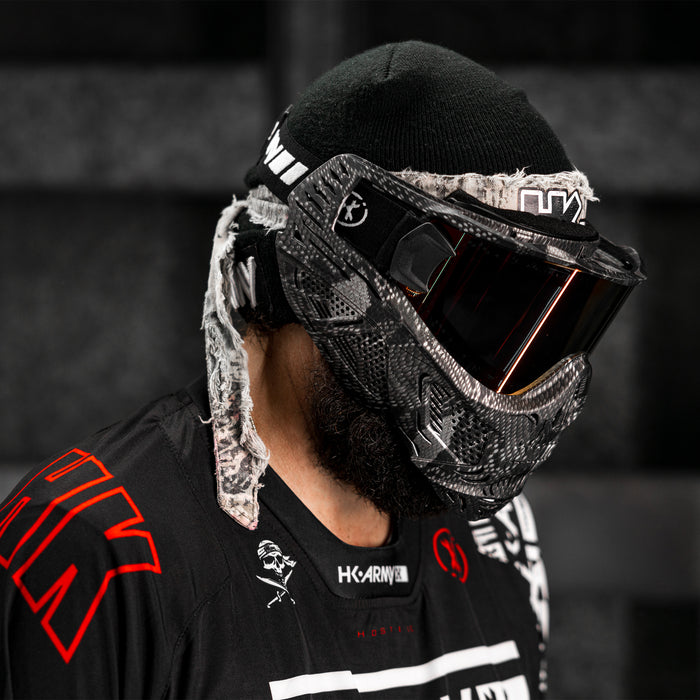 HSTL® Skull Goggle Snake Grey w/ Fire Lens