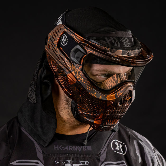 HSTL® Skull Goggle Snake Red w/ Clear Lens