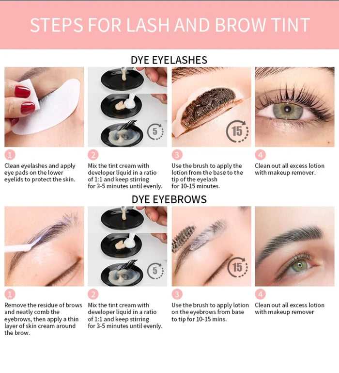 ICONSIGN Lash Lift & Tint Kit - Black for Stunning Eyelashes & Eyebrows - SD Cosmetics Care