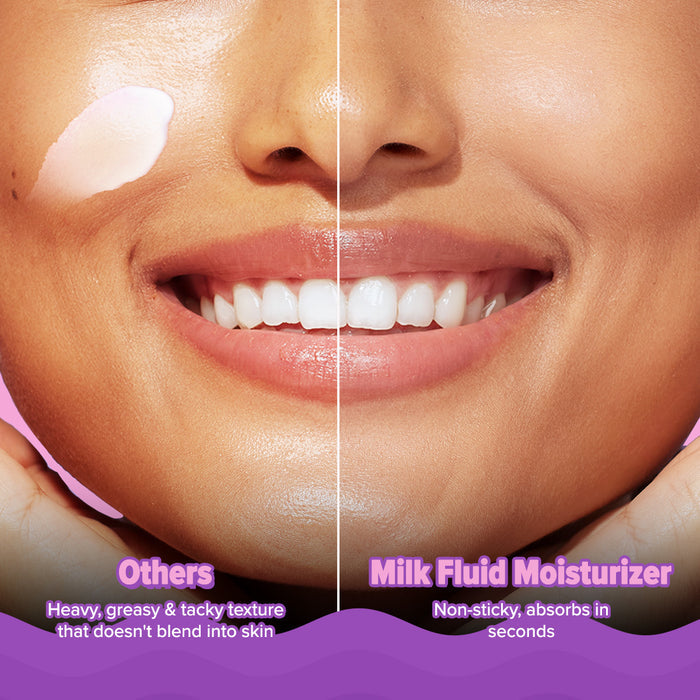 Before and after, healthy-looking glow