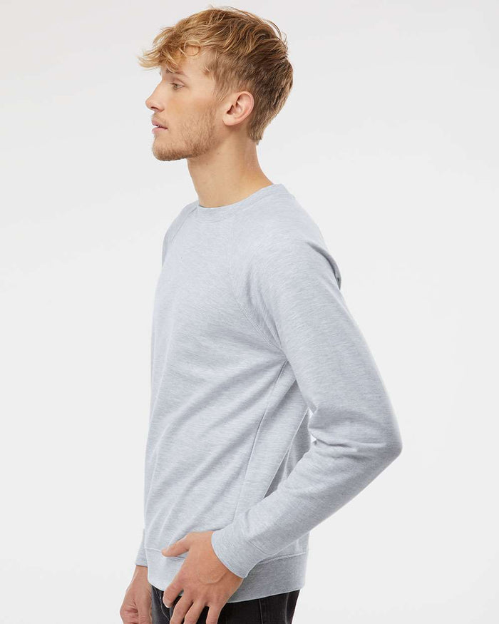 no-logo Independent Trading Co. Icon Unisex Lightweight Loopback Terry Crewneck Sweatshirt-Fleece-Independent Trading Co.-Thread Logic