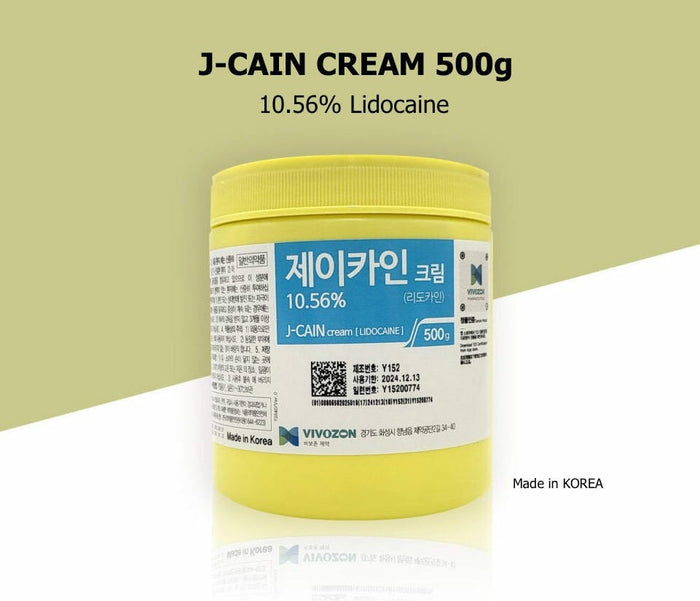 J-CAIN 10.56% Numbing Cream - Fast-Acting Pain Relief for Tattoos, Laser Hair Removal & Makeup Procedures - SD Cosmetics Care