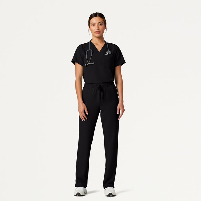 JAANUU Kerr High Waisted Scrub Pant - Black - Get Scrubbed