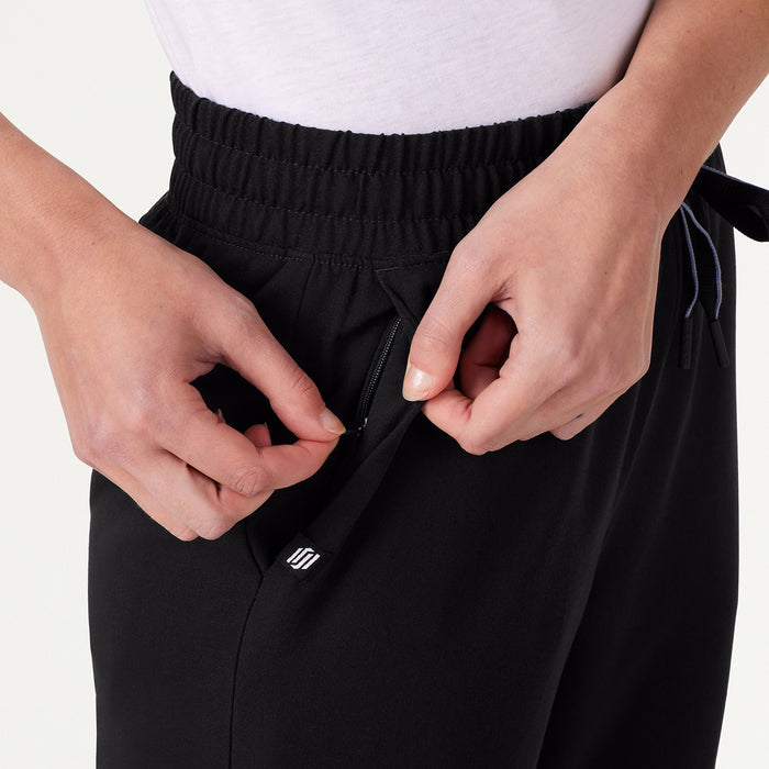 JAANUU Kerr High Waisted Scrub Pant - Black - Get Scrubbed