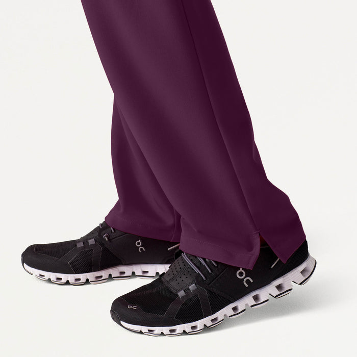 JAANUU Xenos Essential Knit-Waist Scrub Pant Eggplant - Get Scrubbed