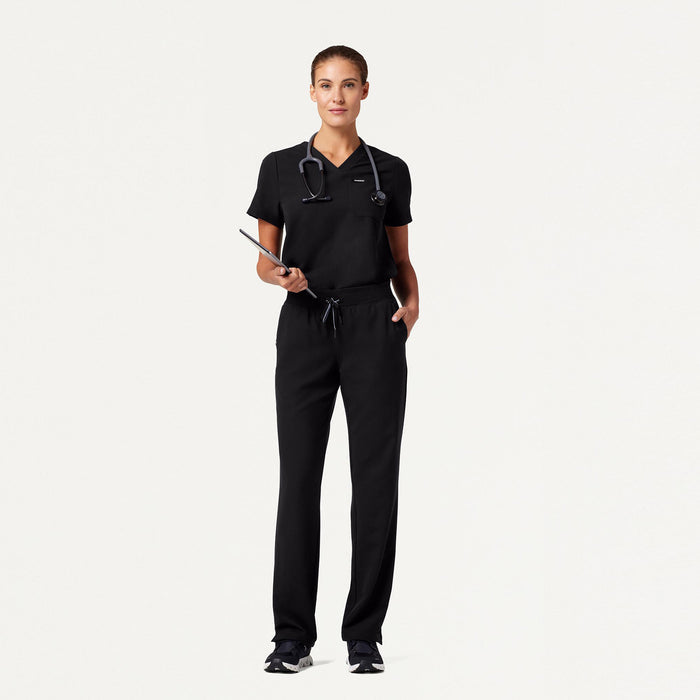 JAANUU Xenos Essential Knit - Waist Scrub Pant Midnight Black - Get Scrubbed